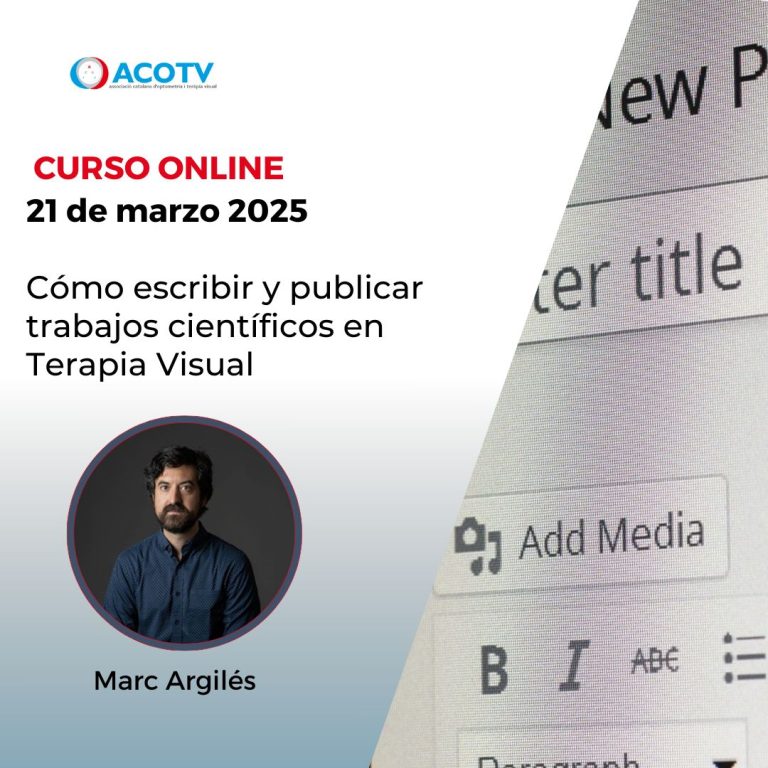 Lee más sobre el artículo 2025_Cómo escribir y publicar trabajos científicos en Terapia Visual