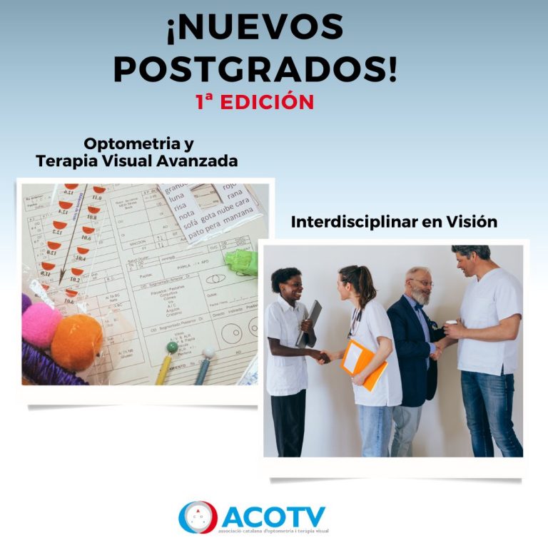 Lee más sobre el artículo ¡Nuevos postgrados de Optometría y Terapia Visual Avanzada y Interdisciplinar de la Visión!